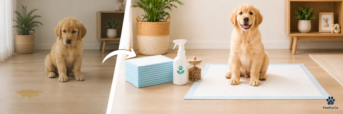 Puppy Potty Training with Dog Pee Pads Made Simple