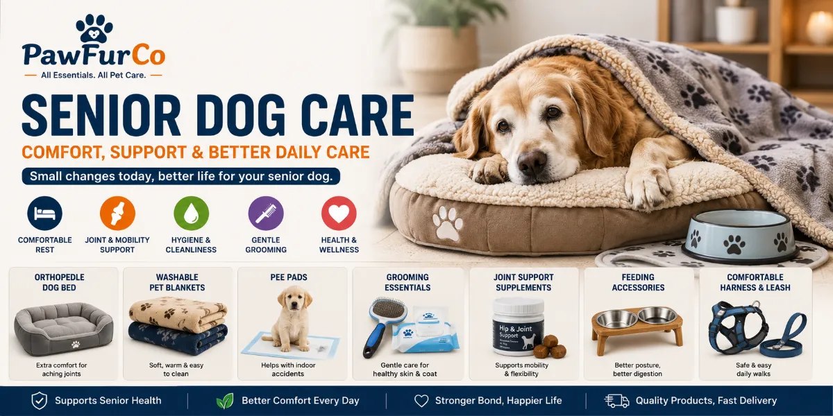 Senior Dog Care Products for Comfort and Daily Sup...