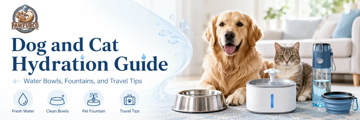 Dog and Cat Hydration Guide: Water Bowls, Fountain...
