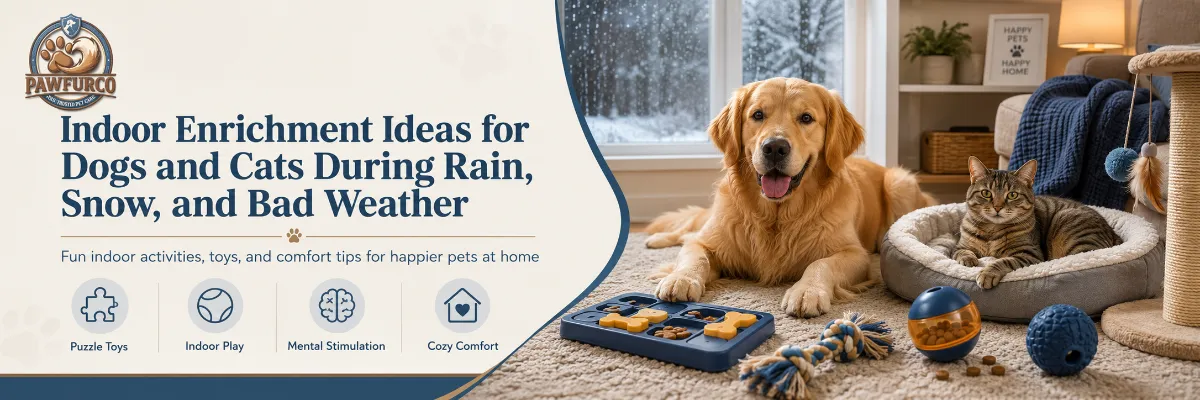 Indoor Enrichment Ideas for Dogs and Cats During R...