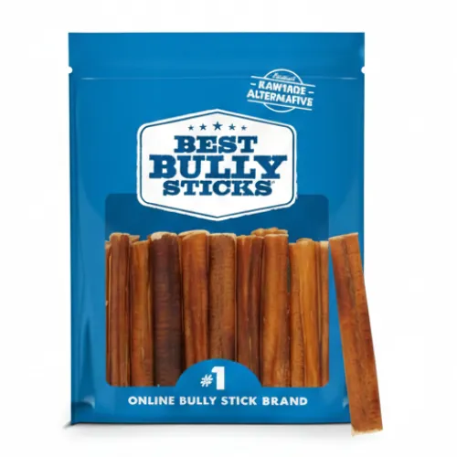 Best Bully Sticks 4 Inch Bully Sticks - 8 oz (Pack of 1) - Natural Grass-Fed, Grain and Rawhide Free, Ideal for Small or Young Canines - Product Image