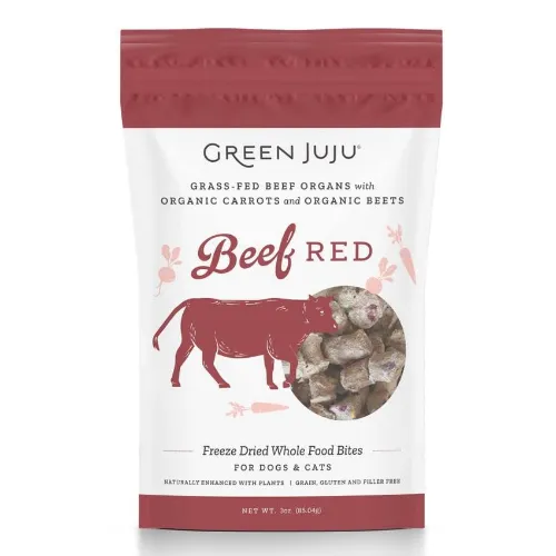 Green Juju Dog Freeze Dried Topper Beef Red 18oz. - Product Image
