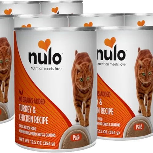 Nulo Turkey & Chicken Recipe Pate Wet Canned Cat Food, 12.5 Ounce (Pack of 12) - Product Image