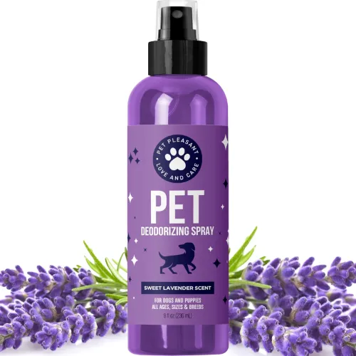 Lavender Oil Dog Deodorizer Spray Long Lasting Puppies Cats Dogs for Smelly Deodorizing Perfume Spray Remove Odor Freshing Air - Product Image