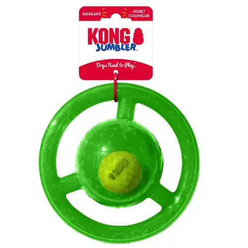 KONG Jumbler Dog Toy Disc Assorted 1ea/MD/LG 9.4oz - Product Image